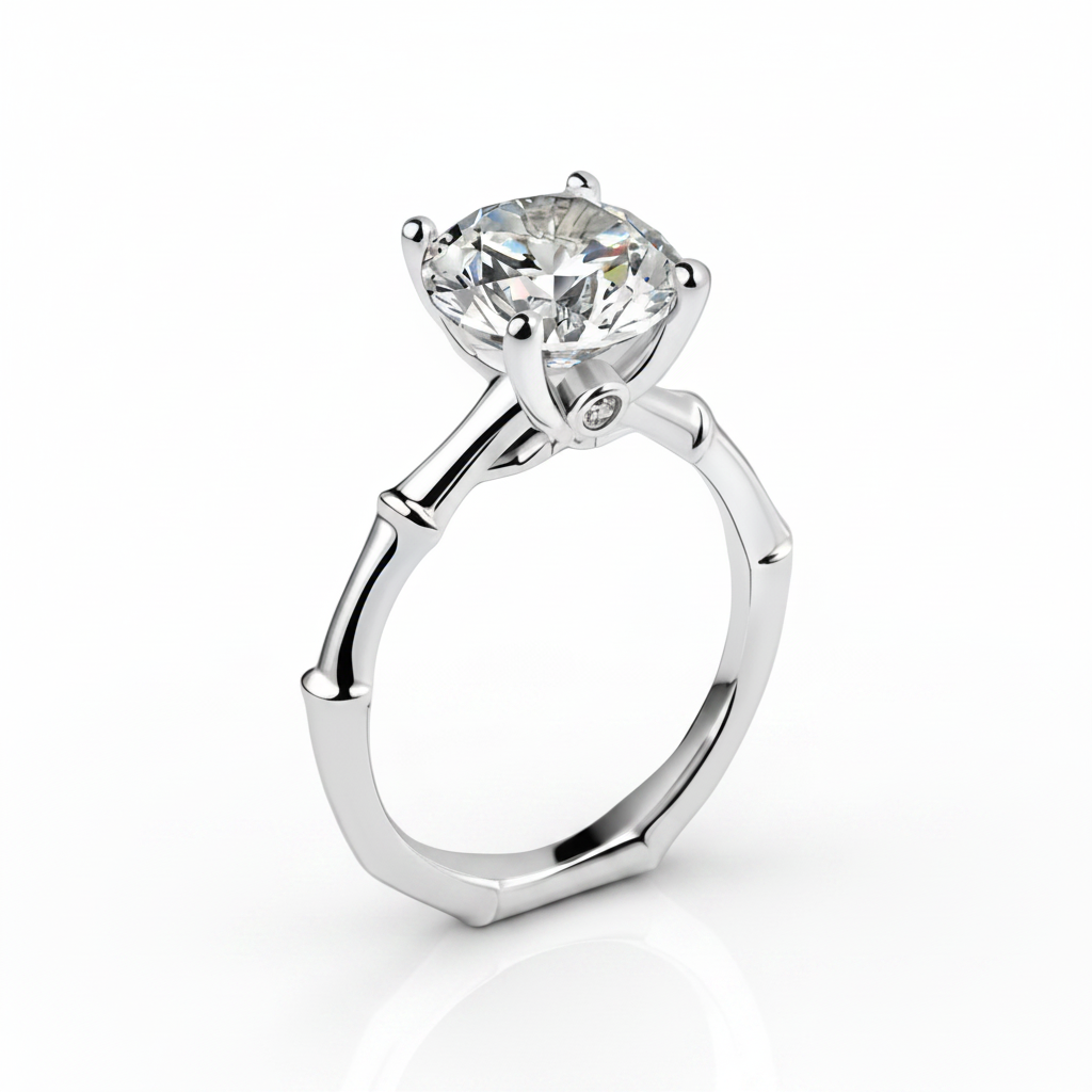 3ct Four Prong Diamond Option Ring-Black Diamonds New York