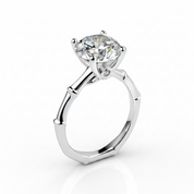 3ct Four Prong Diamond Option Ring-Black Diamonds New York