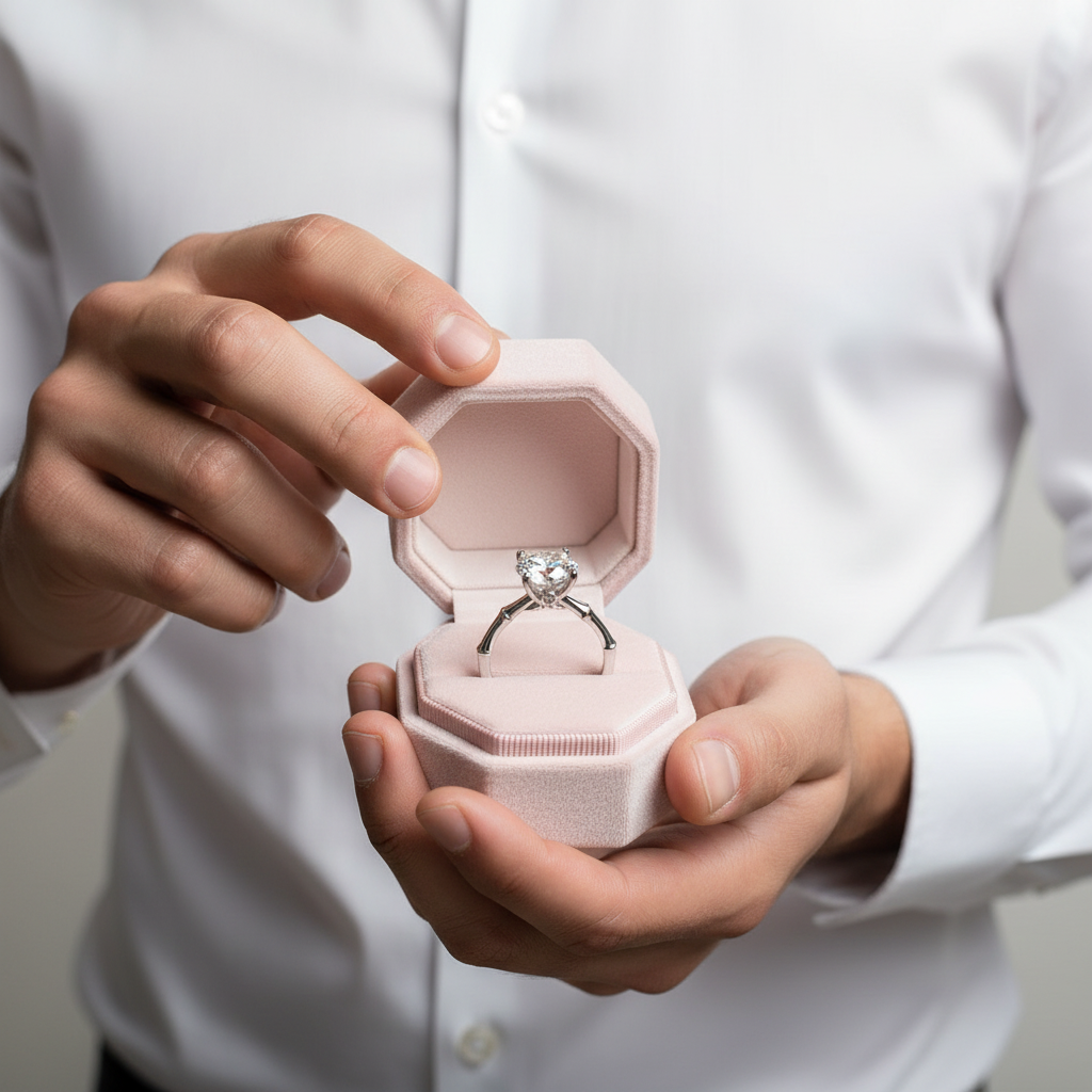 3ct Four Prong Diamond Ring-Black Diamonds New York