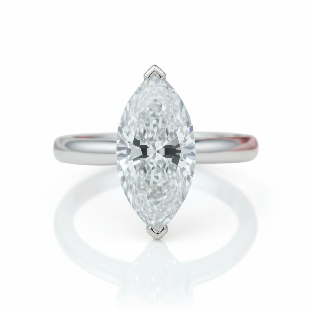 3ct Marquise Cut Diamond Option Engagement Ring-Black Diamonds New York