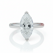 3ct Marquise Cut Diamond Option Engagement Ring-Black Diamonds New York