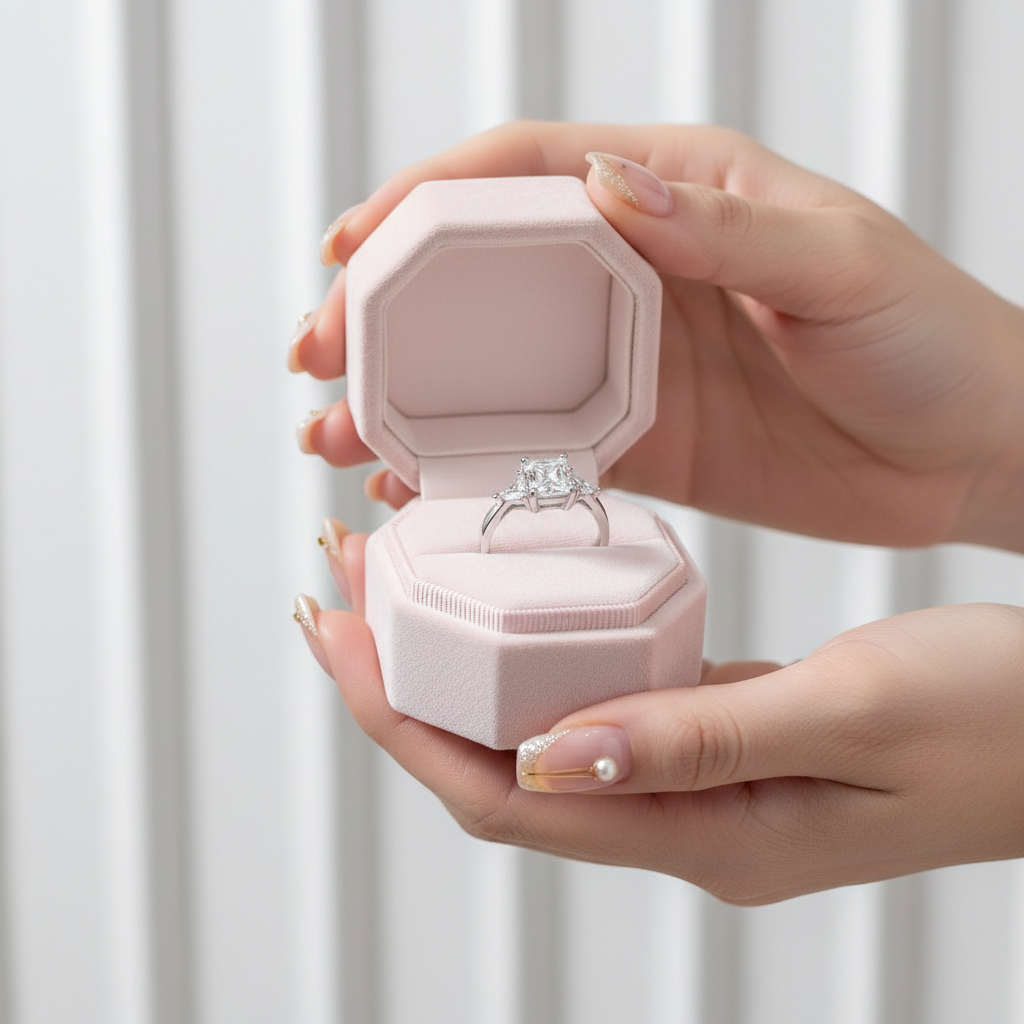 3ct Radiant Cut Diamond Engagement Ring-Black Diamonds New York