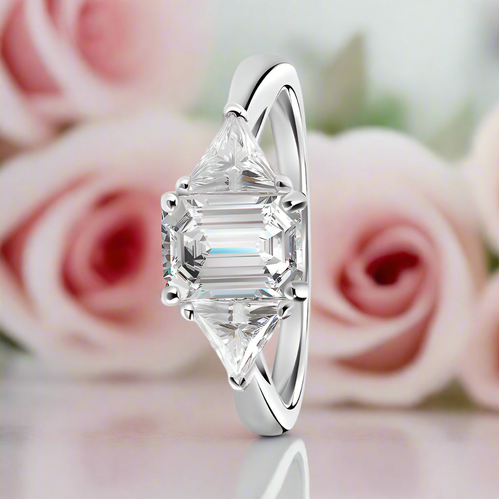 3ct Radiant Cut Diamond Engagement Ring-Black Diamonds New York