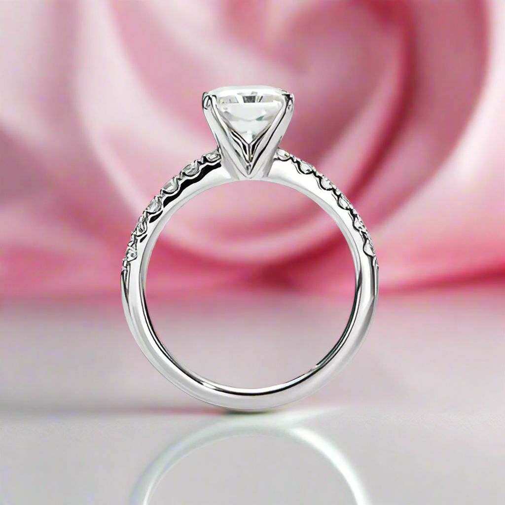3ct Radiant Cut Diamond Option Engagement Ring (Aftersale Service)-Black Diamonds New York