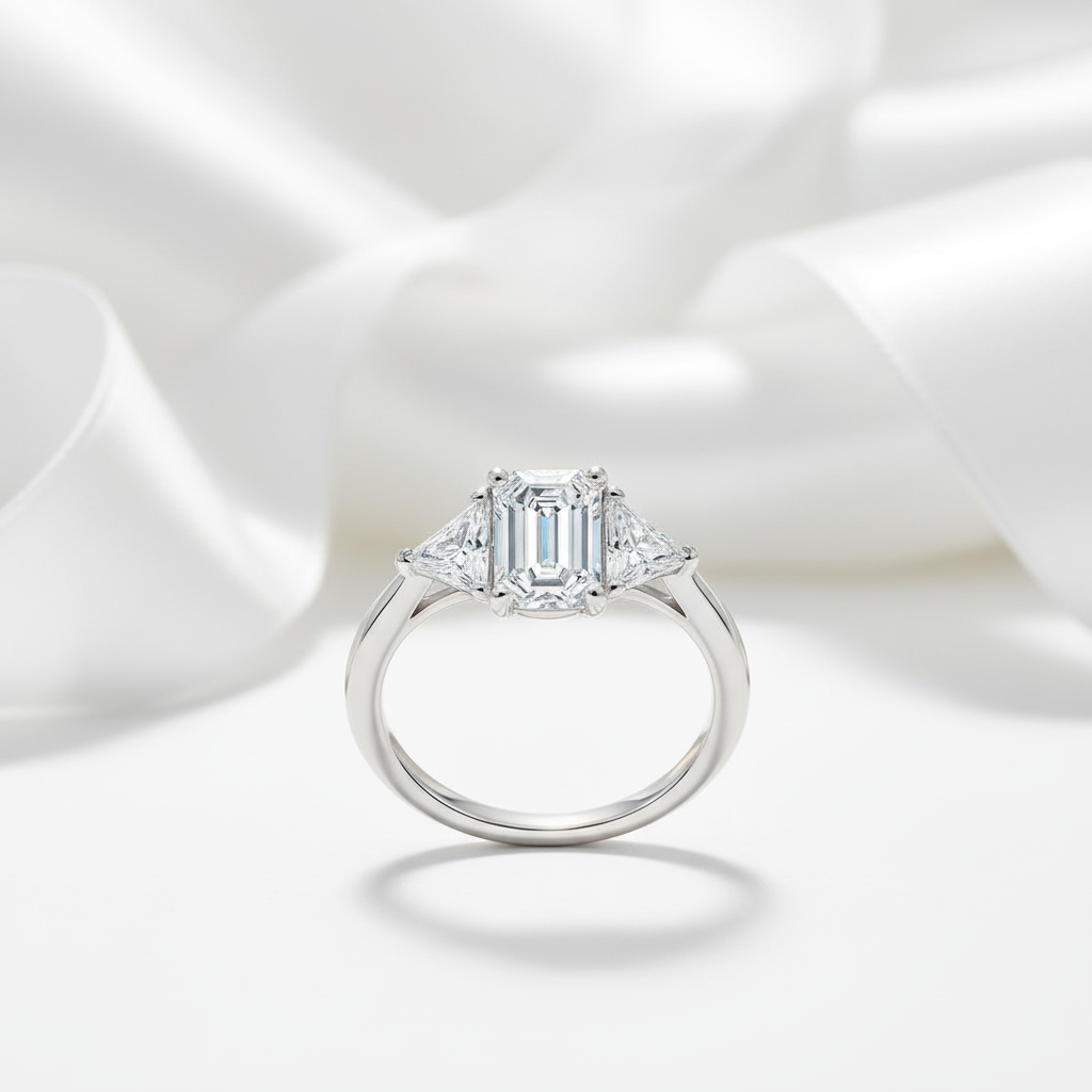 3ct Radiant Cut Diamond Option Engagement Ring-Black Diamonds New York