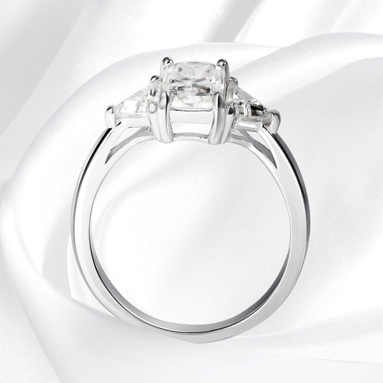 3ct Radiant Cut Diamond Option Engagement Ring-Black Diamonds New York