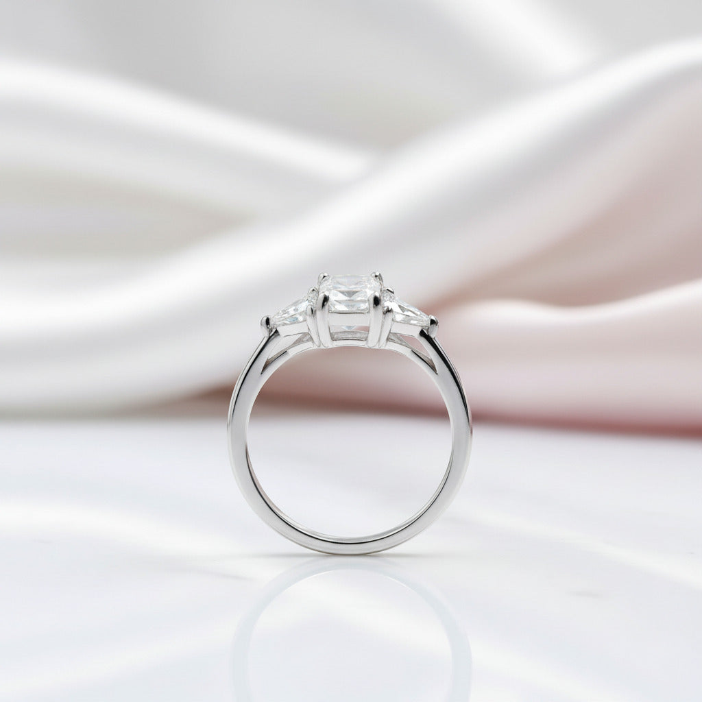 3ct Radiant Cut Diamond Option Engagement Ring-Black Diamonds New York