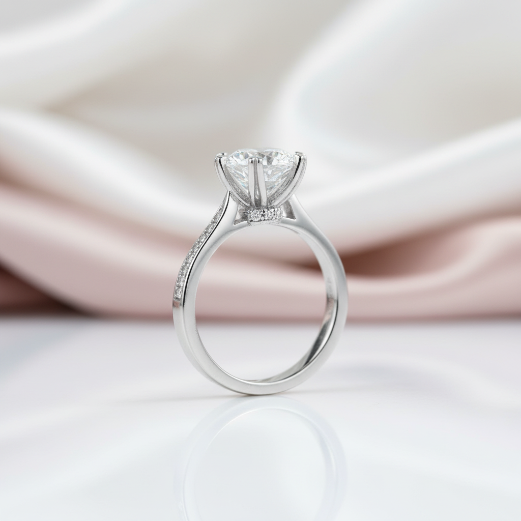 3ct Round Channel Diamond Option Engagement Ring-Black Diamonds New York