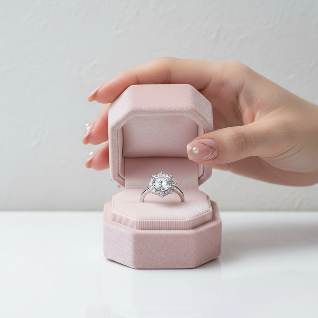 3ct Round Cut Diamond Snow Flake Engagement Ring-Black Diamonds New York