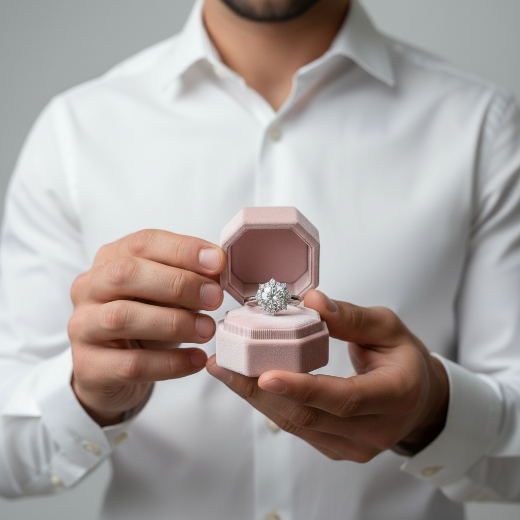 3ct Round Cut Diamond Snow Flake Engagement Ring-Black Diamonds New York