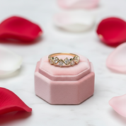 3EX Cut 1.8 Round Diamond Resizable Ring Band-Black Diamonds New York