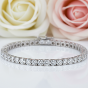 5mm Round Cut Diamond Bracelet-Black Diamonds New York