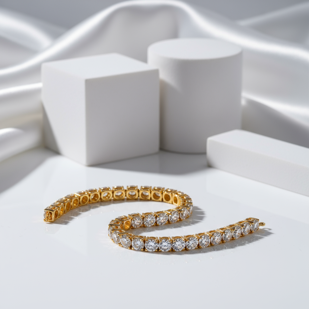 5mm Round Cut Diamond Bracelet-Black Diamonds New York