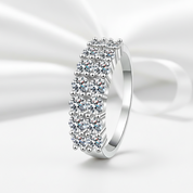 3mm Half Eternity Diamond Wedding Ring-Black Diamonds New York