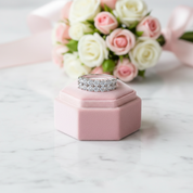 3mm Half Eternity Diamond Wedding Ring-Black Diamonds New York