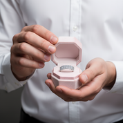 3mm Half Eternity Diamond Wedding Ring-Black Diamonds New York