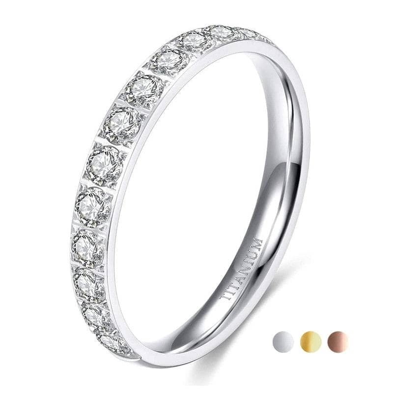 Flash Sale- 3mm Half Eternity Created Diamond Statement Titanium Wedding Band-Black Diamonds New York