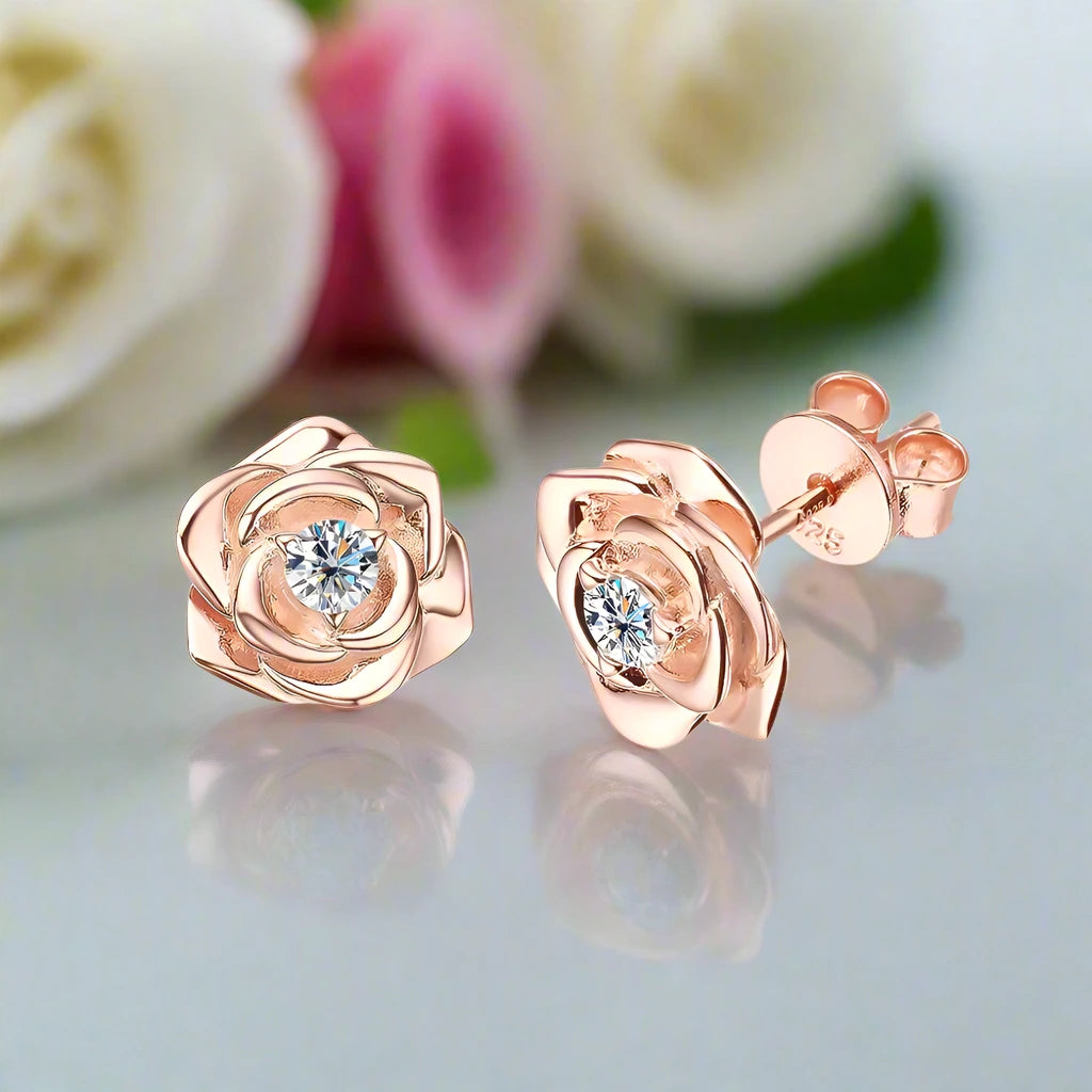 3mm Rose Diamond Stud Earring-Black Diamonds New York