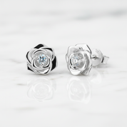 3mm Rose Diamond Option Stud Earring-Black Diamonds New York