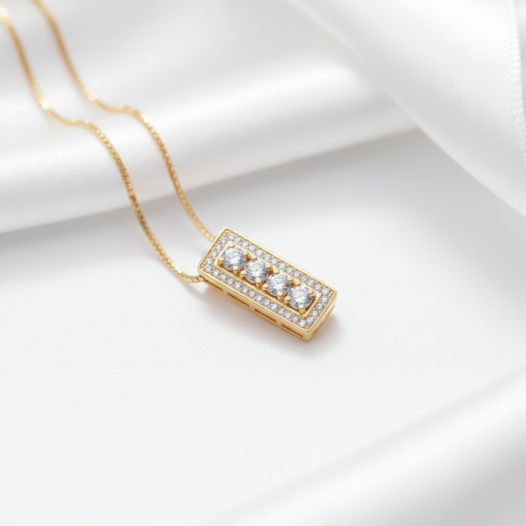 3mm Round Cut Diamond Necklace-Black Diamonds New York