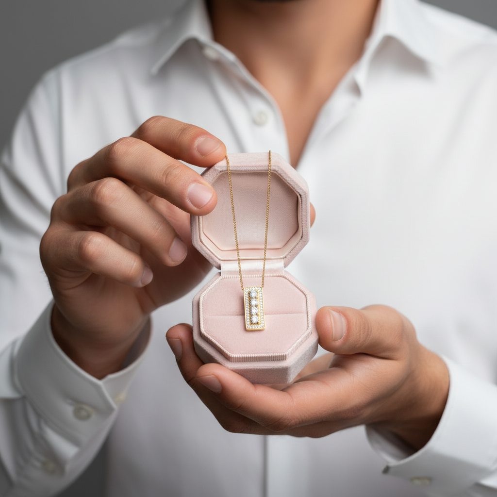 3mm Round Cut Diamond Necklace-Black Diamonds New York