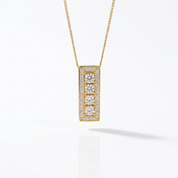 3mm Round Cut Diamond Option Necklace-Black Diamonds New York