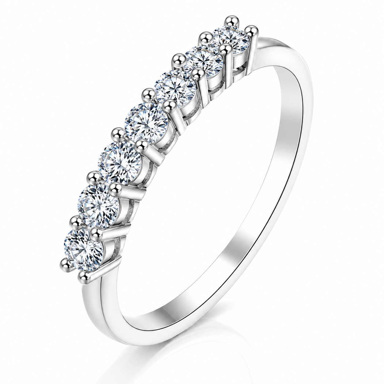 3mm Half Eternity Diamond Option Wedding Ring-Black Diamonds New York