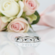 3mm Round Diamond Option Eternity Wedding Band-Black Diamonds New York