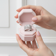 3Pcs Cross Princess Cut Diamond Option Halo Ring Set-Black Diamonds New York