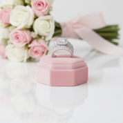 4.0 Ct Cross Cut Diamond Option Ring Set-Black Diamonds New York