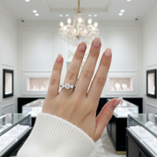 4.0 Ct Diamond Eternity Engagement Ring-Black Diamonds New York