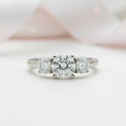 4.0 Ct Diamond Eternity Engagement Ring-Black Diamonds New York