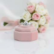 4.0 Ct Diamond Eternity Engagement Ring-Black Diamonds New York