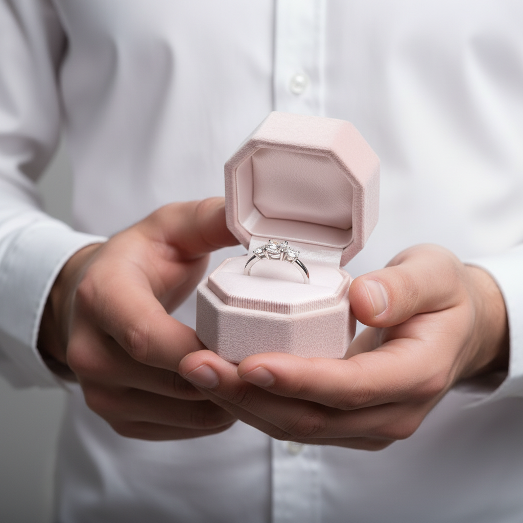 4.0 Ct Diamond Eternity Engagement Ring-Black Diamonds New York