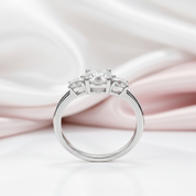 4.0 Ct Diamond Eternity Engagement Ring-Black Diamonds New York