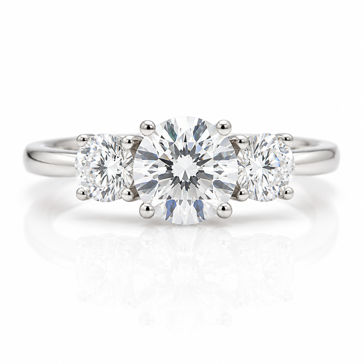 4.0 Ct Diamond Option Eternity Engagement Ring-Black Diamonds New York