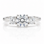 4.0 Ct Diamond Option Eternity Engagement Ring-Black Diamonds New York