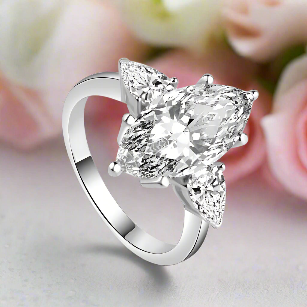 4.0 Ct Marquise Cut Diamond Engagement-Black Diamonds New York