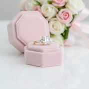 4.0 Ct Radiant Cut Diamond Option Engagement Ring-Black Diamonds New York