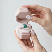 4.0ct Paraiba Tourmaline Radiant Cut Three-Stone Engagement Ring-Black Diamonds New York