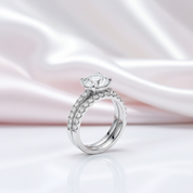 4.2 Ctw Round Diamond Engagement Ring Set-Black Diamonds New York