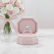 4.2 Ctw Round Diamond Option Engagement Ring Set-Black Diamonds New York