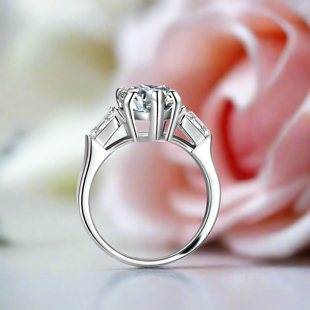 4.0 Ct Pear Cut Diamond Engagement Ring-Black Diamonds New York