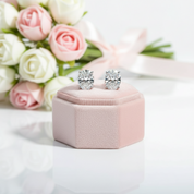 4.0 Ctw Oval Cut Diamond 10k Gold Post Stud Earrings-Black Diamonds New York