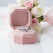 4*2mm Natural Marquise Moss Agate Ring-Black Diamonds New York