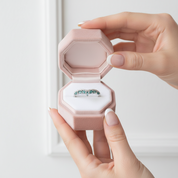 4*2mm Natural Marquise Moss Agate Ring-Black Diamonds New York