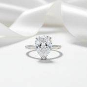 4.50ct Pear-Cut Diamond Option Engagement Ring-Black Diamonds New York