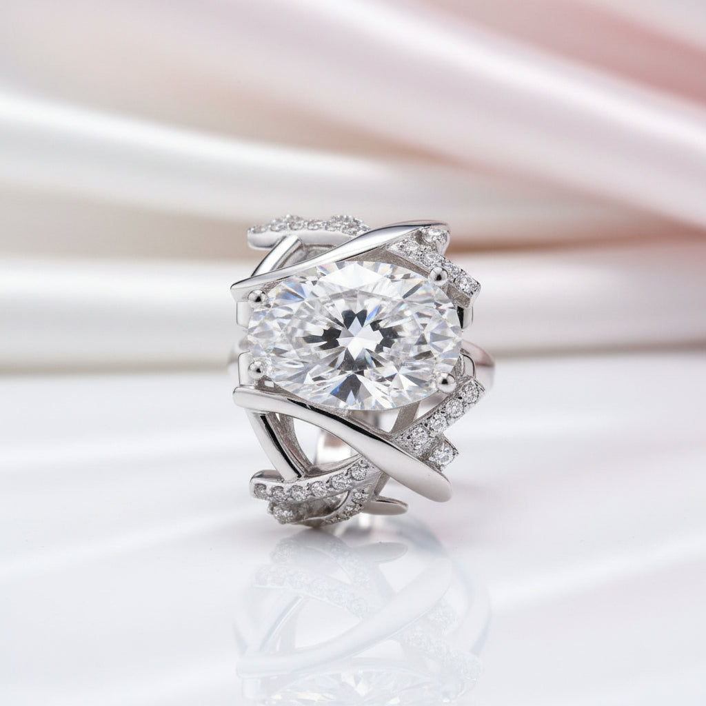 4.0 ct Pear-Cut Diamond Anniversary Ring-Black Diamonds New York