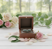 4*2mm Natural Marquise Moss Agate Ring-Black Diamonds New York