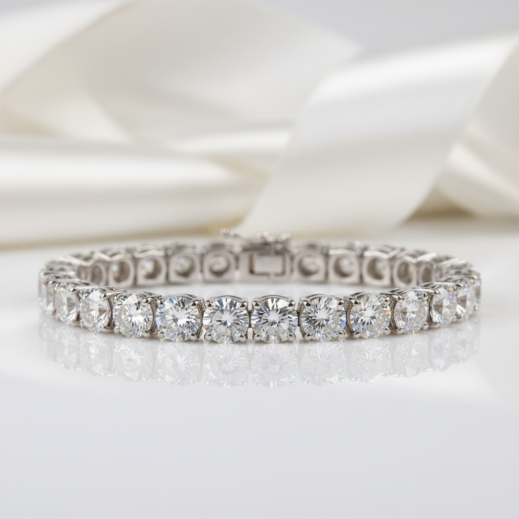 4mm Diamond Tennis Bracelet-Black Diamonds New York